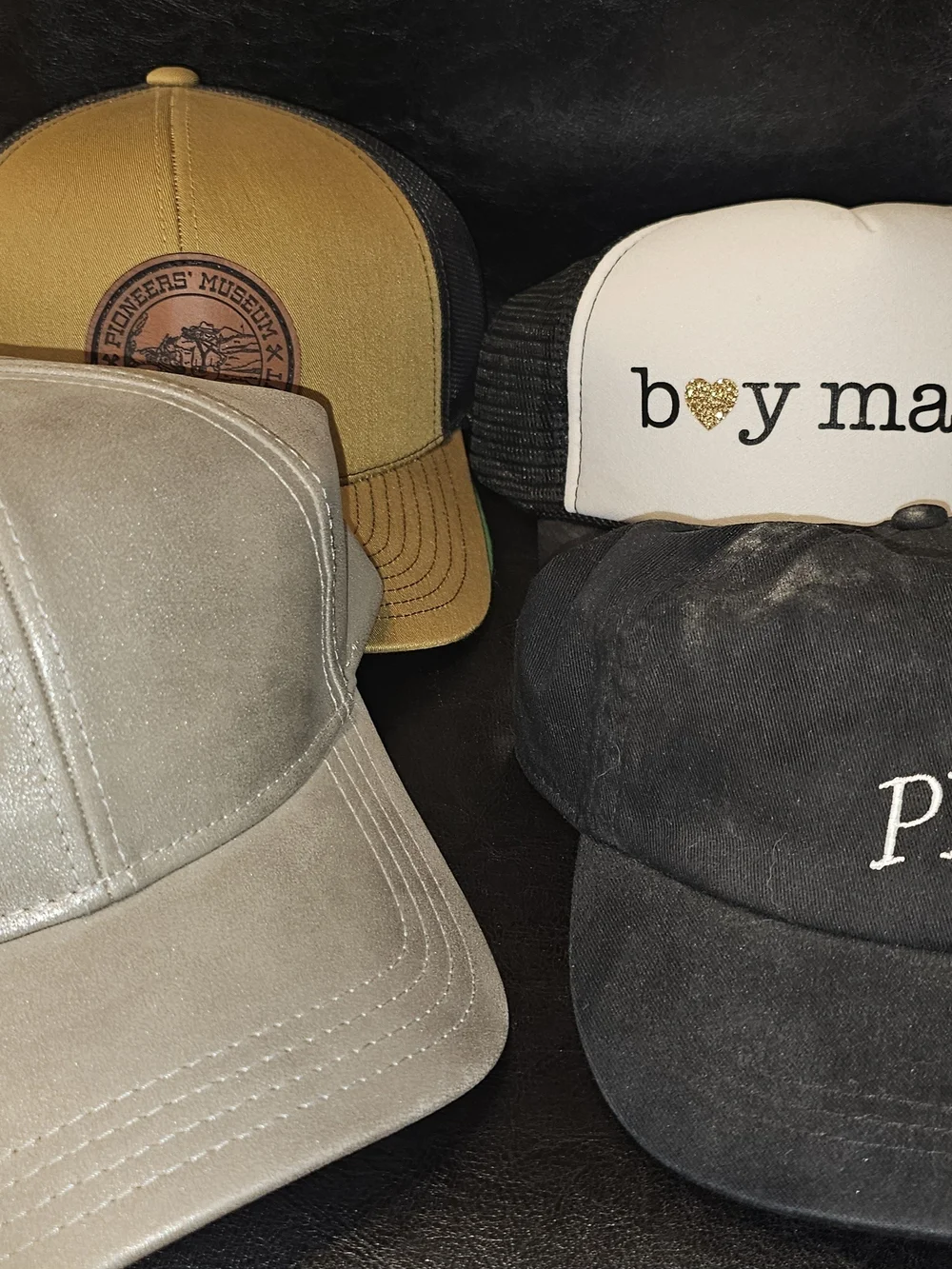 Kids Navy and White Trucker Hat - Graphic Cap